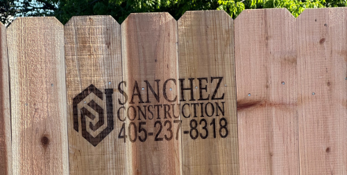 engrave fence, repair