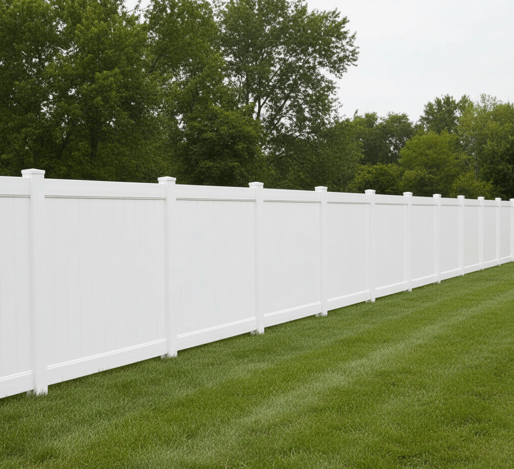 vinyl fence installation near Campus Corner Norman OK